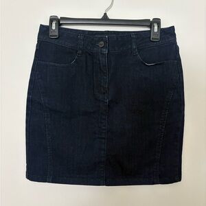 Hang Ten vintage  Dark Blue Denim Mini Skirt Size 28 Y2K